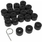20pcs pour vw golf cache boulon jantes voiture ecrou de roue bouchon noir