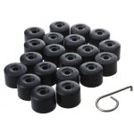 20pcs pour vw golf cache boulon jantes voiture ecrou de roue bouchon noir
