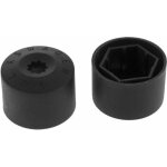 20pcs pour vw golf cache boulon jantes voiture ecrou de roue bouchon noir, trimec