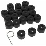 20pcs pour vw golf cache boulon jantes voiture ecrou de roue bouchon noir?trimec