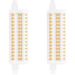 20w 118mm r7s dimmable ampoule led j118 lumire du jour 4000k 2200lm double extrmit spot quivaut  ...