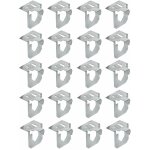 20x clip de plinthe latrale acier inoxydable lame ressort cuisine salle de bain meuble placard pied