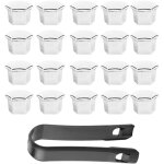 20x enjoliveurs d'crous de roue pour peugeot 206 / 207 / 307 / 308 / 301 / 408 - couleur argent - protection ...