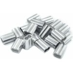 [jamais utilis�] 20x manchons � sertir en aluminium avec double embouts 4. 0 mm ferrules en aluminium, ...