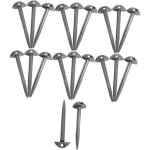 20x piquets de tente, 9. 5cm sardines camping avec trous, piquets de fixation sol, tentes clous b�che ...