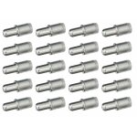 20x taquet � tenon universel 5mm + 7mm en acier avec support plastique adapt� aux �tag�res en verre attache ...