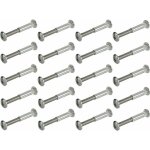 20x vis relieuse avec �crou douille t�te plate + vis cruciforme t�te plate en acier fixation m�tal bois ...