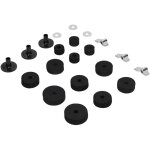 21 accessoires de rechange pour cymbales : manchons de charleston en feutre avec crous papillon et rondelles ...