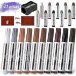 21 pices stylos de retouche pour meubles marqueur en feutre polyvalent kit de rparation de meubles ...