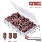 210 pcs tambour adaptateur de band pon�age manchon abrasif compatible avec dremel outils rotatifs embout ...