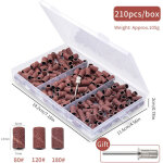 210 pcs tambour adaptateur de band pon�age manchon abrasif compatible avec dremel outils rotatifs embout ...