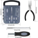 22 pi�ces bo�te � outils compl�te, coffret � outils, bo�te � outils portable avec jeu de tournevis de ...