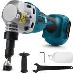 2200rpm grignoteuse �lectroportative sans fil 800 w, compatible avec batterie makita 18 v, sans balais, ...