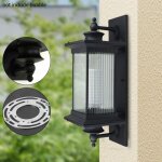 220v 30w r�tro lampe ext�rieure aluminium verre patio lumi�re ext�rieure imperm�able � l'eau applique ...