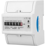 220v compteur d'�nergie �lectrique monophas� num�rique multifonctionnel sur din rail meter 2 ligne 4p ...