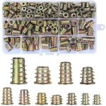 230 pi�ces insert filet� bois, alliage de zinc hexagonale �crous inserts filetage ext�rieur, m4 / m5 ...