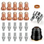 23pcs ipt60 plasma cutter torch consumables, . 040  plasma cutter accessoires pour cut55 non - hf et ...