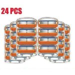 24 paquets de 5 lames pour kit de rasoir de rechange gillette fusion proglide power