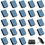 24 patins de meubles 25x25mm avec clous - patins t�flon carr�s pour parquet et tapis
