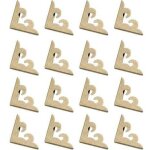 24 pcs m�tal livre coin protecteur vintage album photo coins d�corations d�coratifs triangle bo�te laiton ...
