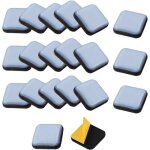24 pcs patins glisseurs pour meubles auto - adh�sifs patins en t�flon pour meubles carr�s patin de chaise ...