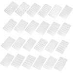 24 pi�ces pochoirs de peinture lettres et chiffres mod�les alphabet