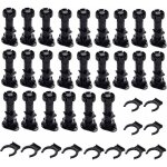 24 pieds de meubles en plastique, pieds de meubles r�glables, fixation de base pour armoires de cuisine, ...