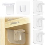 24 support etagere invisible, supports d'�tag�res autocollants, support etagere murale, fixation etagere ...