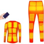 Sjlerst - 24 zones ensemble de sous - vêtements thermiques chauffants, vêtements thermiques d'hiver avec ... Sjlerst - 24 zones ensemble de sous - vêtements thermiques chauffants, vêtements thermiques d'hiver avec ...