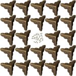 24pcs coin en bronze antique, style alliage meubles d�coratifs, comprend 96 ongles(bronze)