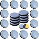 24pcs patins en teflon pour meubles 20 mm (rond) - patins glisseurs pour meubles - planeur ptfe patins ...