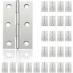 24pcs petit charni�res pour portes, charni�re inox, diy charni�res de portes pour porte placard charni�re ...