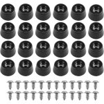 24pcs petit patin en caoutchouc noir (21 15 12mm) pieds de planche � d�couper, pied caoutchouc, meubles ...