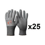 Eurotechnique - 25 paires de gants anticoupures hppe enduction polyuréthane p500 taille: 8 Eurotechnique - 25 paires de gants anticoupures hppe enduction polyuréthane p500 taille: 8