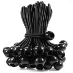 25 pcs tendeur elastique avec boule, sandow elastique, pour bches, tentes de camping, auvents, bannires, ...
