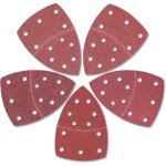 25 pi�ces 11 trous papier abrasif pour ponceuse triangulaire 152 x 105mm, grain 40 / 60 / 80 / 100 / ...
