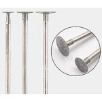 25 pi�ces de fraises diamant�es en forme de t - tige de 3 / 32 po mini fraises � rainurer fraises diamant�es ...