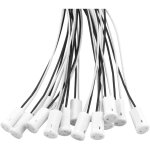 25 pièces g4 ampoule titulaire douilles lampe base en céramique avec fil de téflon de 10 cm g4 douilles ... 25 pièces g4 ampoule titulaire douilles lampe base en céramique avec fil de téflon de 10 cm g4 douilles ...