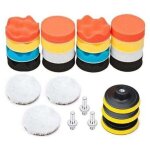 25 pi�ces pollisage voiture kit, 75mm �ponge disque de polissage, embout polish pour perceuse, brosse ...