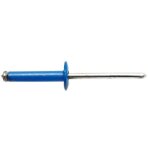 250 rivets aveugles eclat�s t�te large gostar trs 4 x 16 mm - aluminium / acier bleu - d - work