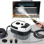 2500w nettoyeur vapeur, nettoyeur vapeur professionnel avec 3 t�tes de brosse r�glables sur 6 niveaux, ...