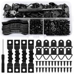 251 pices accroche tableau crochet cadre mural attache cadre accroche cadre avec vis triangulaires crochets ...