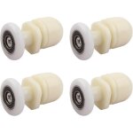 (25mm)roulettes porte de douche, 4 pi�ces roulette porte coulissante douche en laiton, pour rouleau pour ...