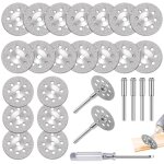 25pcs mini scie circulaire, lame de scie circulaire, mini disque diamant � tron�onner pour outil rotatif, ...