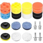 26 pices kit lustrage carrosserie voiture tampons eponge de polissage de 80 mm accessoire pour polisseuse ...