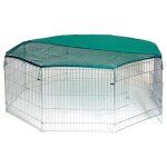 Mediawave store - 26477 cage octogonale ext�rieur avec parasol pour les petits animaux