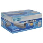 28 / 10mm dp blanche pack de 5 bo�tes de 1000 agrafes - rapid