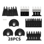 28 accessoires d'outils oscillants multifonctions lame de scie universelle pour parkside dewalt ryobi ...