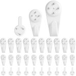 28 paires (56 bandes) etroit languettes accroches tableaux, accroche tableau sans percer, bandes de suspension ...