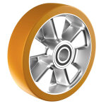 2gt roues et roulettes ? roue polyur�thane 200mm jante aluminium ? charge maximale 1000kg ? bandage non ...